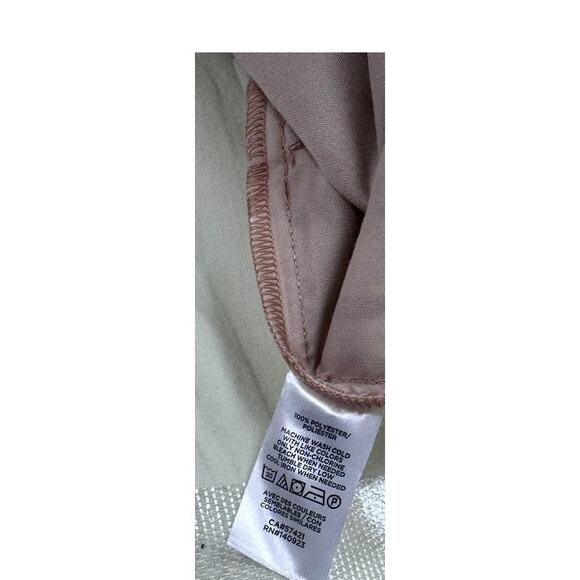 Ann Taylor LOFT Outlet Wide Leg Striped Pants 100% Polyester Small Tan White - Picture 4 of 6